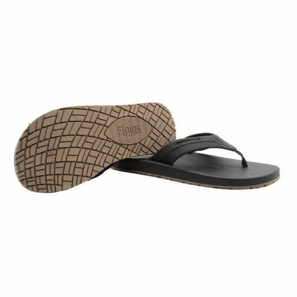 Flojos Men's Flip Flops Sandals Shoes Black, Size 9 (New) - Picture 9 of 9